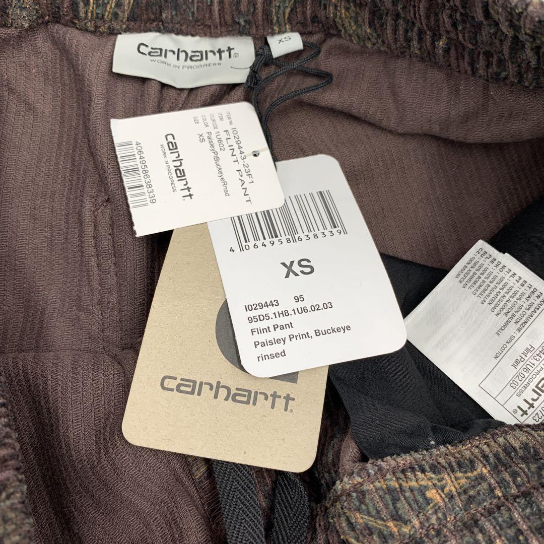 72▢Carhartt ペイズリーコーデュロイパンツ TS1118-4