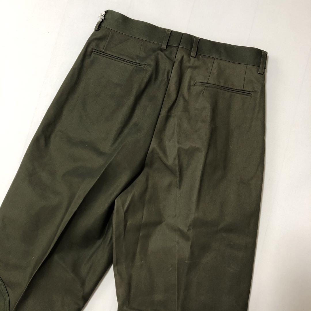 新品 NEAT 米軍 US ヴィンテージ テントクロス ワイド パンツ 48