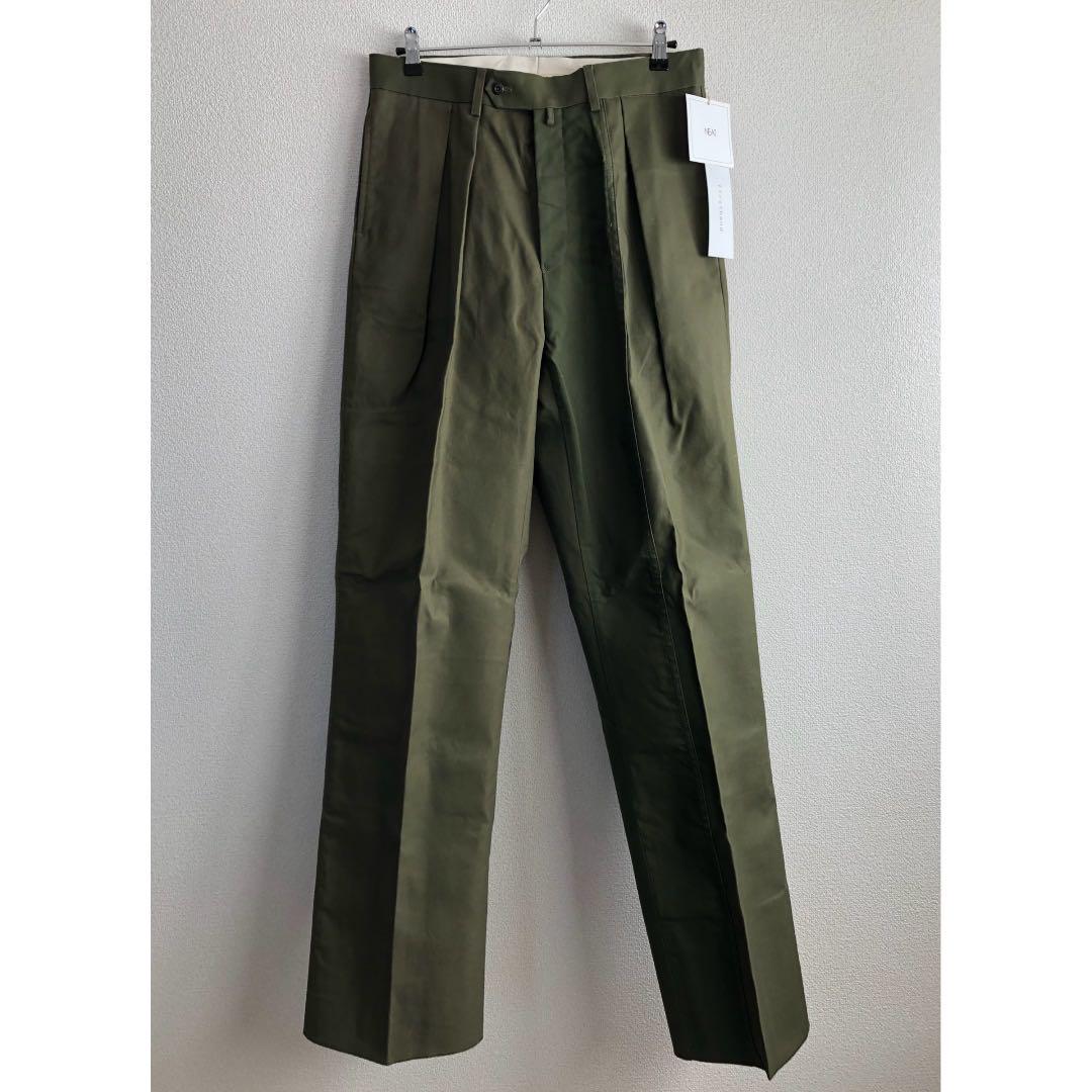 新品 NEAT 米軍 US ヴィンテージ テントクロス ワイド パンツ 48