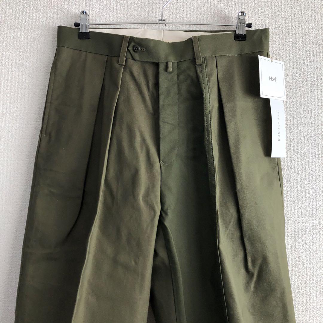 新品 NEAT 米軍 US ヴィンテージ テントクロス ワイド パンツ 48