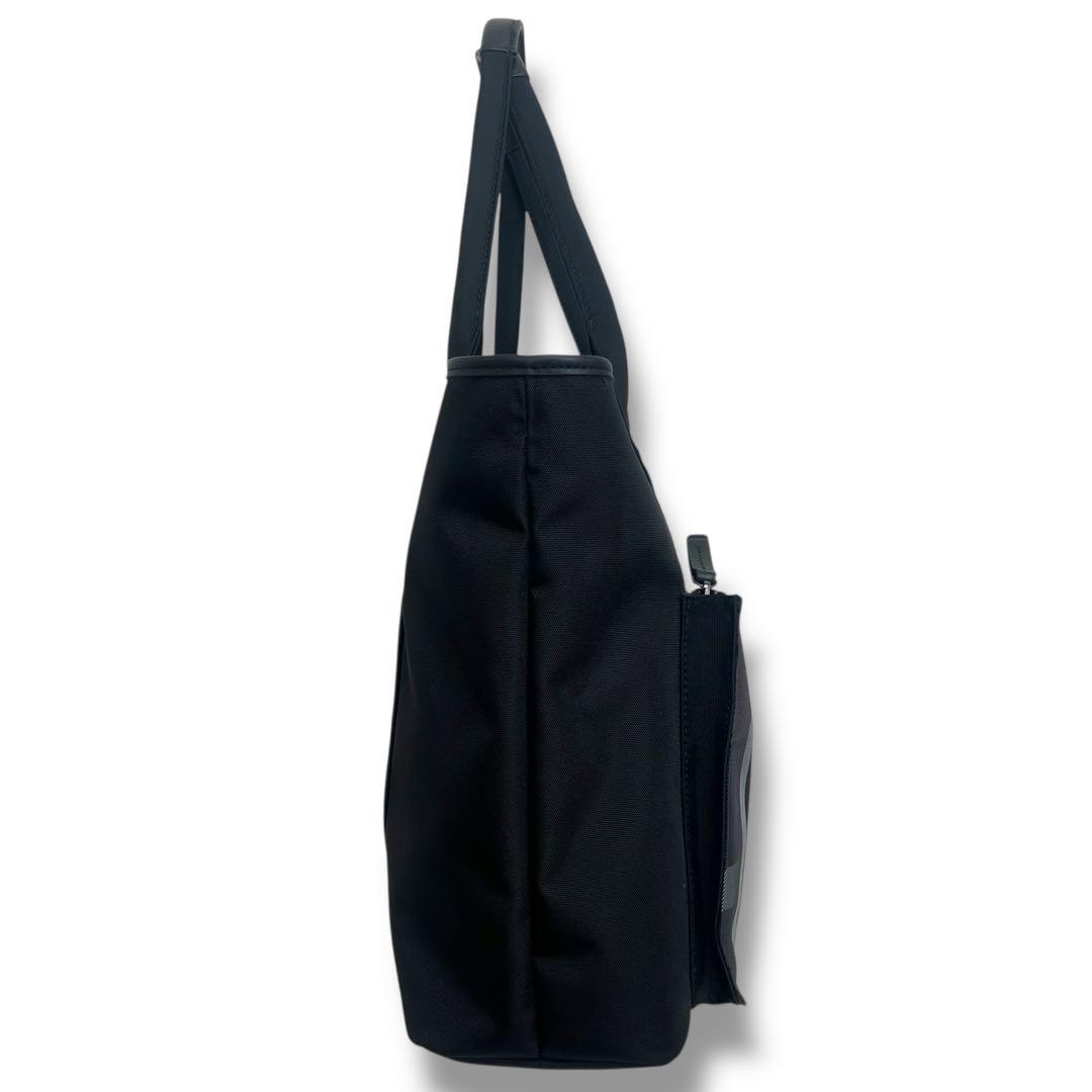 極美品 ブラックレーベルクレストブリッジ トートバッグ ナイロン ブラック