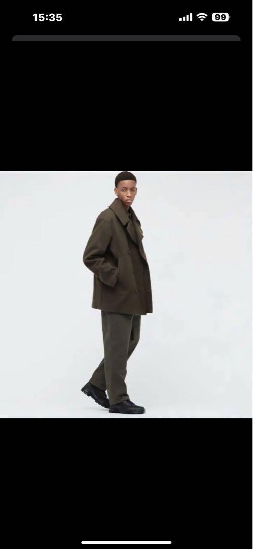 UNIQLO＋ＪウールブレンドオーバーサイズＰコート