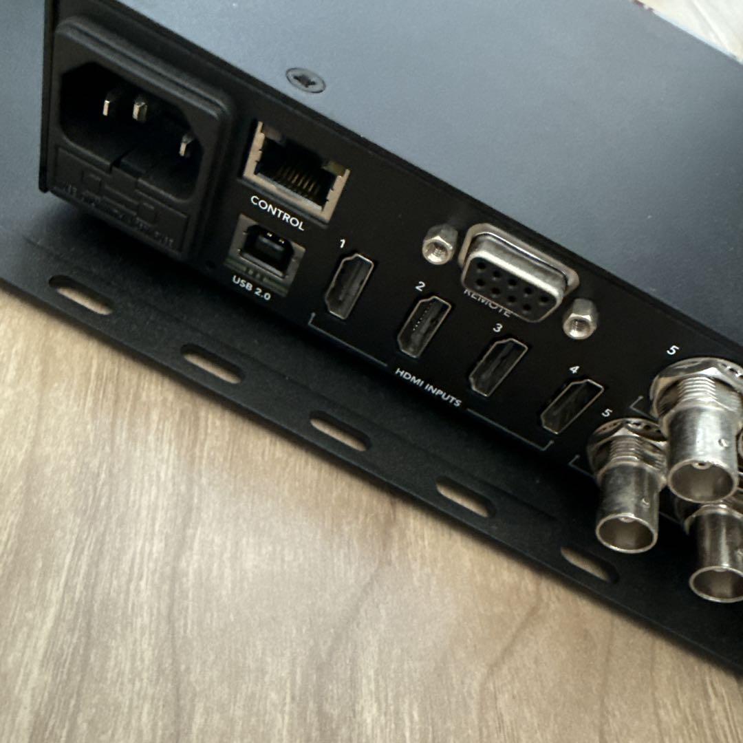 ラックシェルフ付 Blackmagic スイッチャー 配信 HDMI SDI