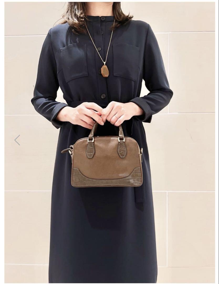 現行販売品✨ Paul Stuart ワンピース ベルト付　 サックシルエット 現行販売品✨ Paul Stuart ワンピース ベルト付 サックシルエット