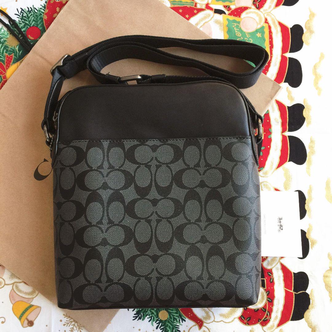 COACH＞コーチバッグ ショルダーバッグ F73336 ブラックメンズバッグ