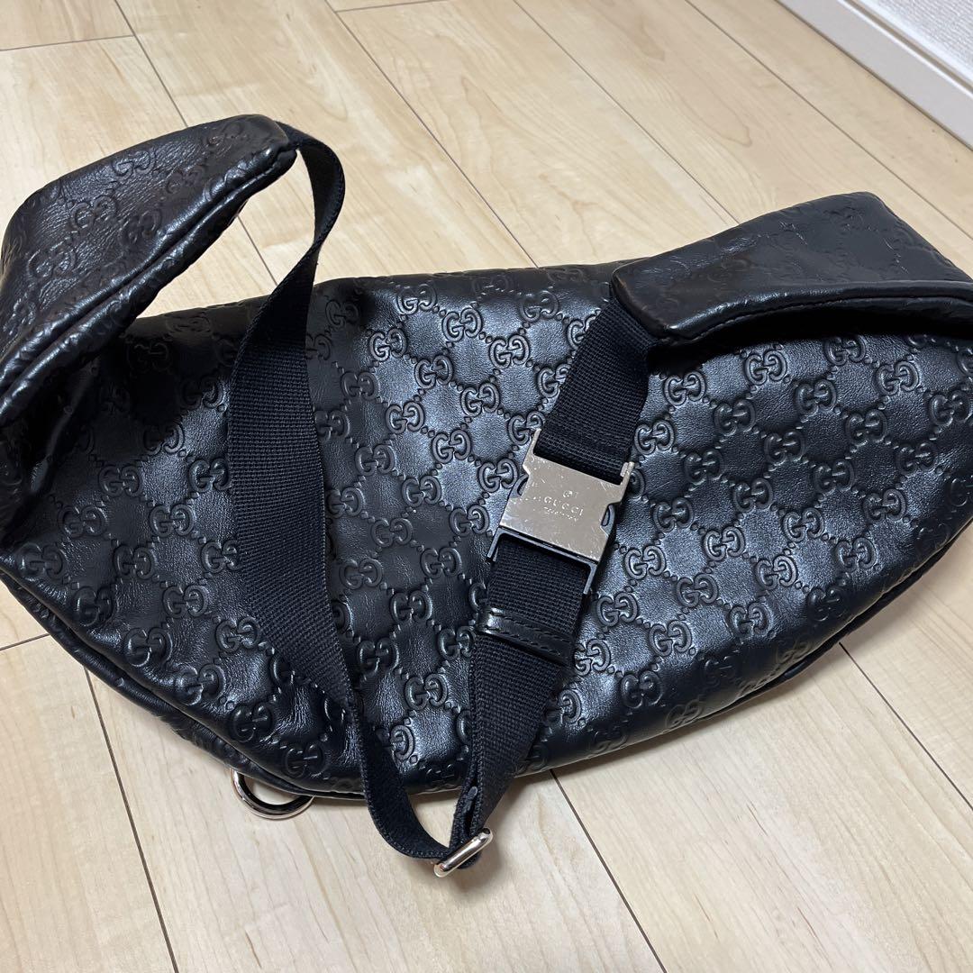 GUCCI グッチ シマレザー ボディバッグ ウェストポーチ ブラック 楽天市場】【バッグ】GUCCI グッチ グッチシマ レザー ボディ