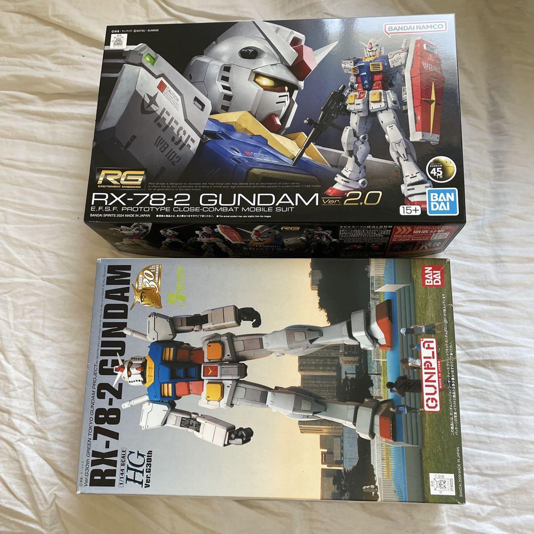 バンダイ RGガンダム2.0 HGガンダムG30thロボット