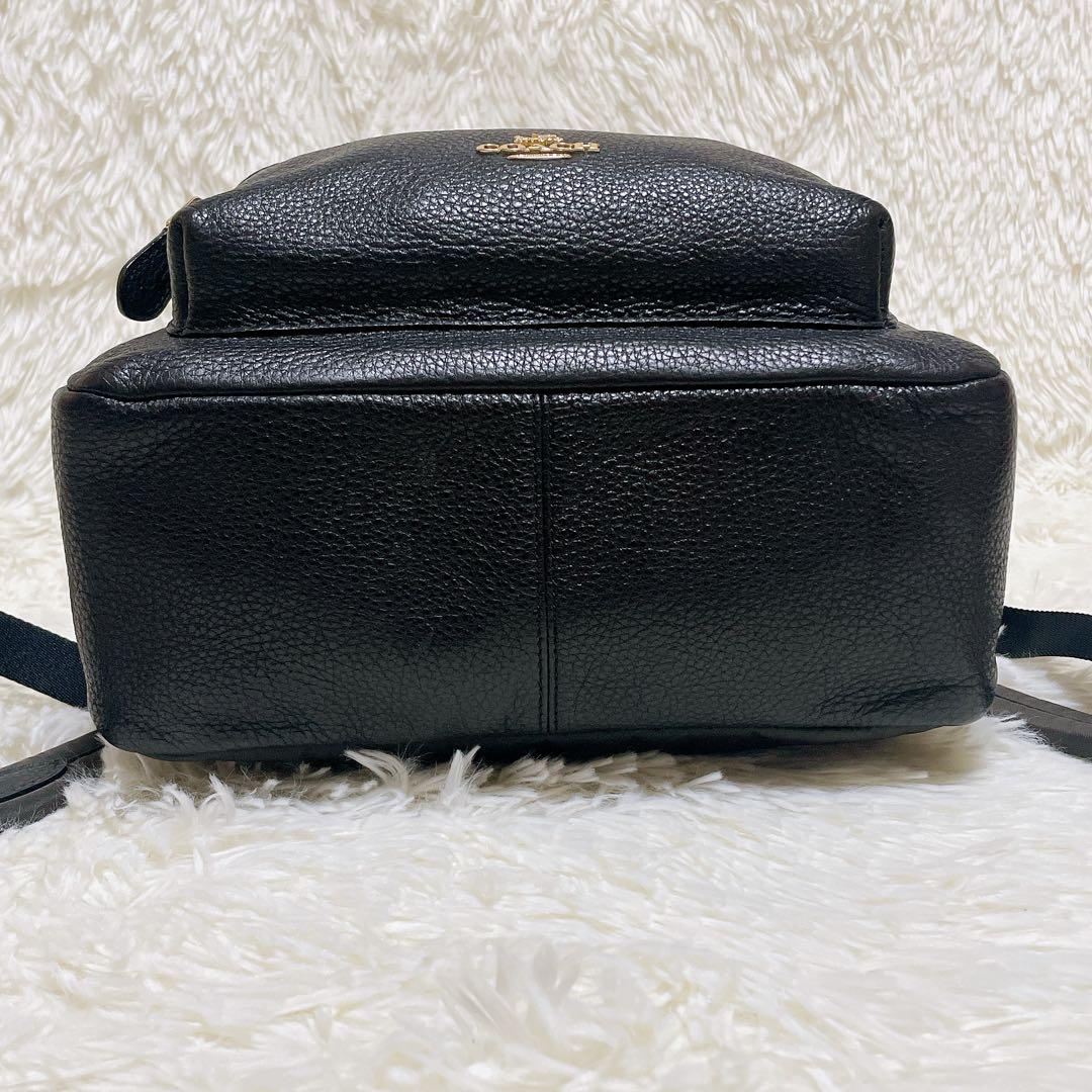 美品✨コーチ　リュック　バックパック　レザー　黒　チャーリー　30550