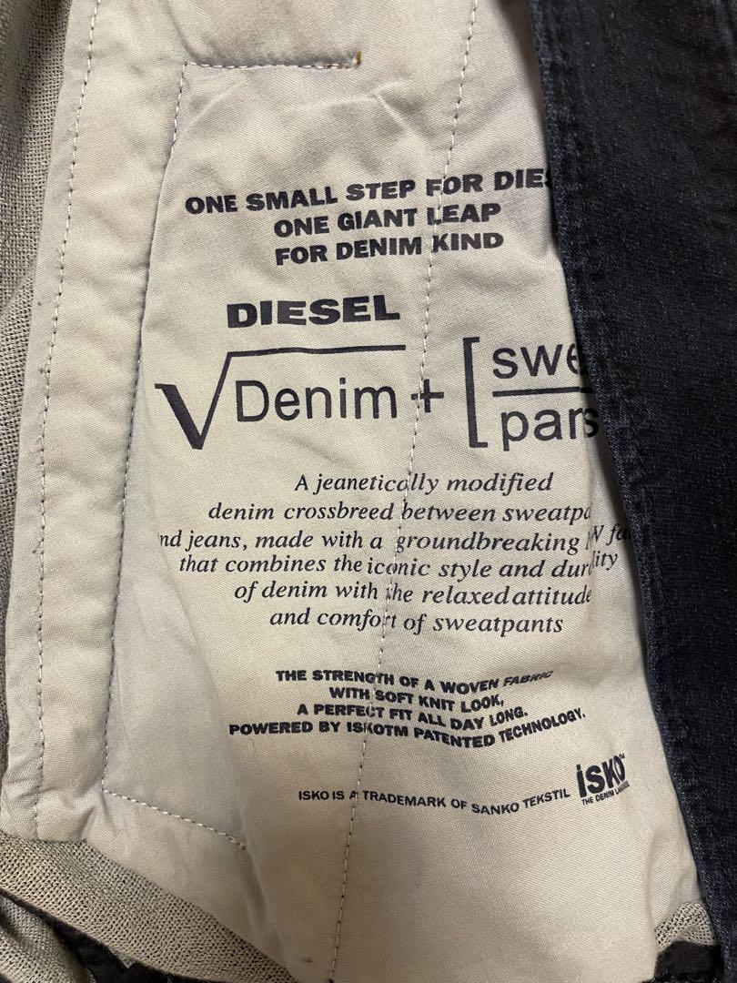 DIESEL ダークブルー ジップアップデニムジャケット