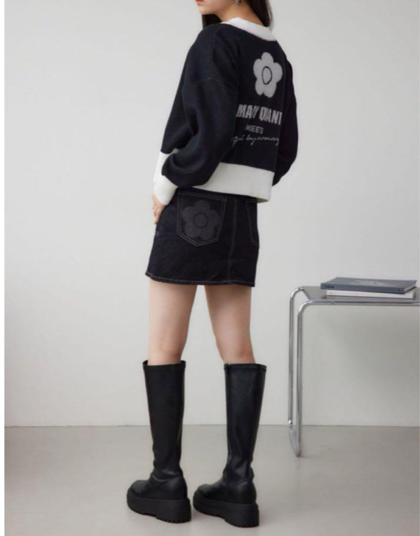 AZUL BY MOUSSY | MARY QUANT×AZUL ロゴカーディガン