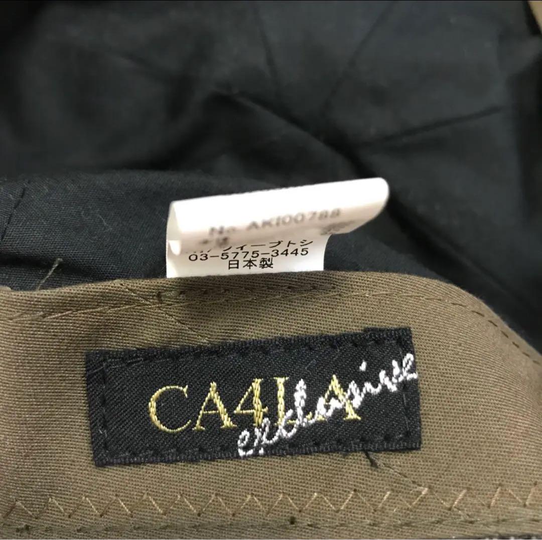 CA4LA ハンチングボリュームのキャスケット グレー杢