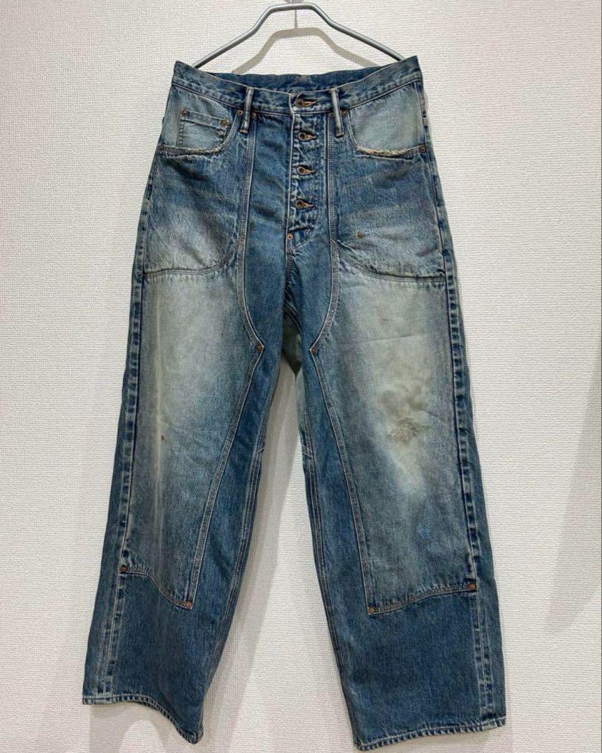 sugarhill×unused ダブルニーデニム