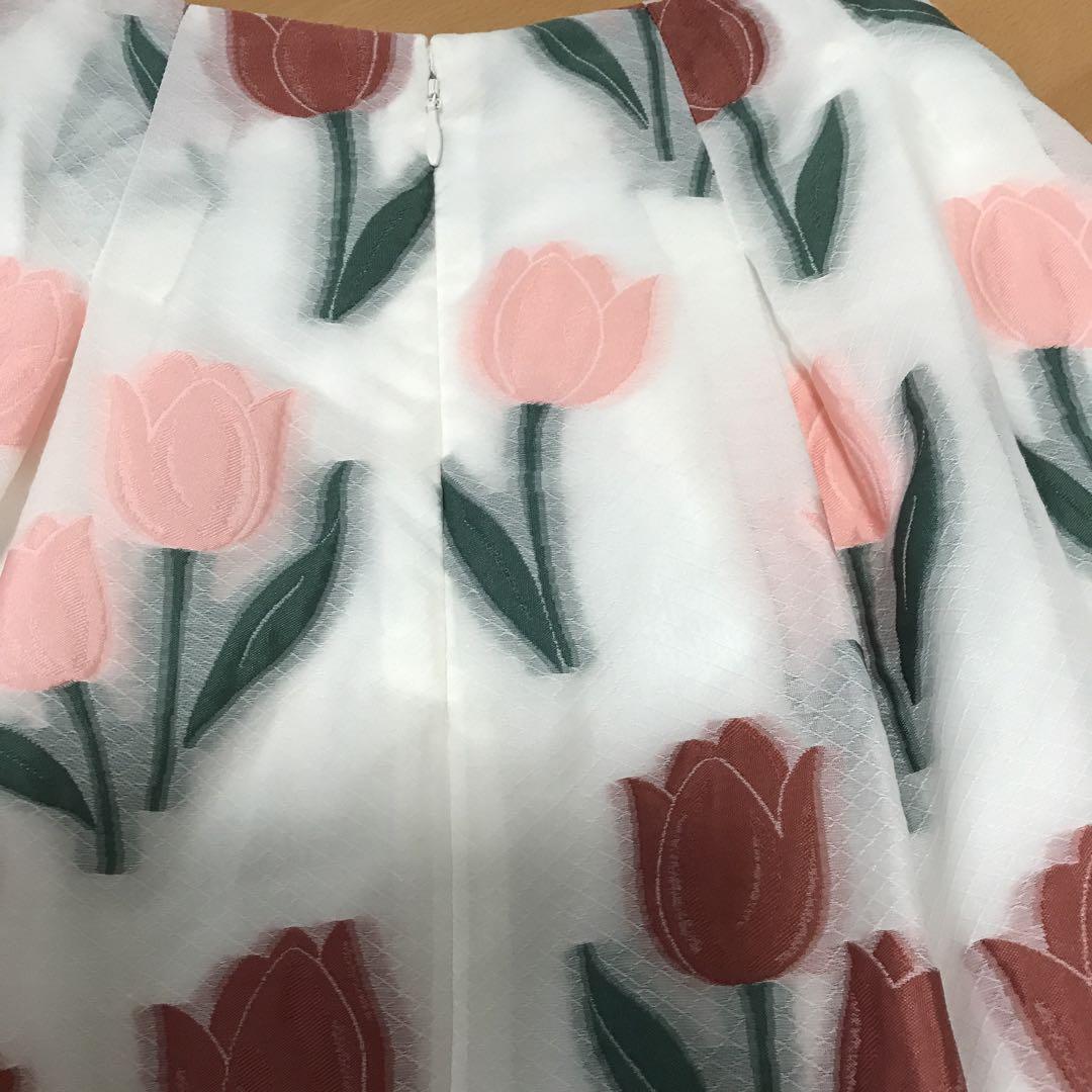 M´s GRACY ✨新品未使用品✨(タグ付き)チューリップ柄フレアスカート