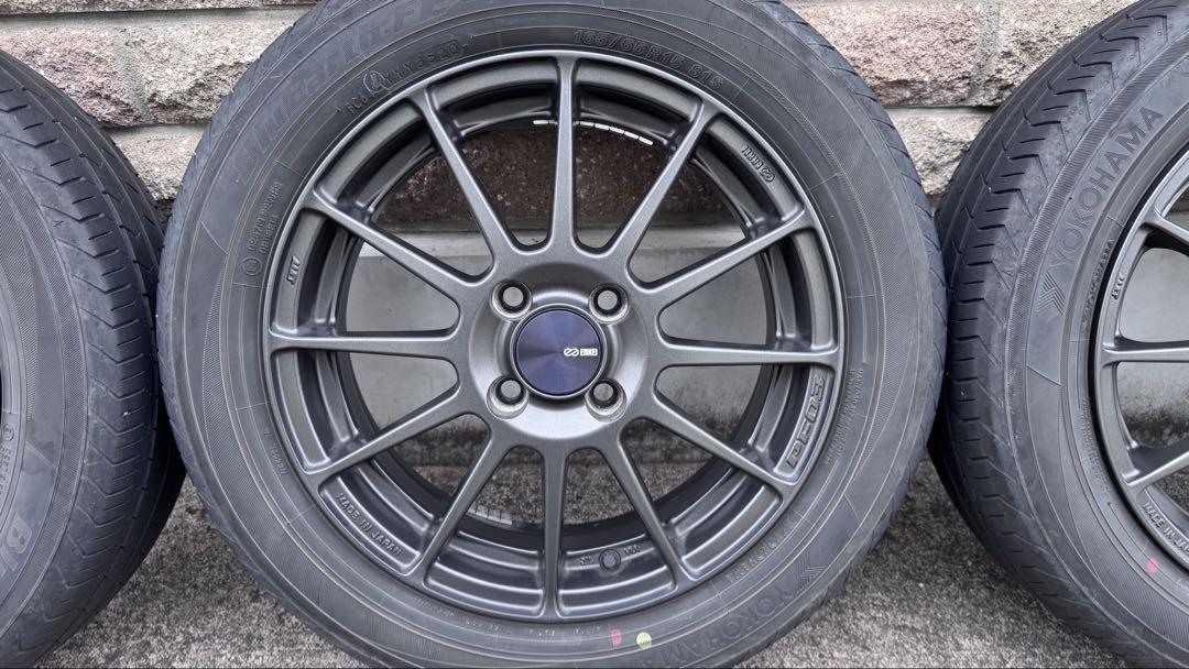 エンケイ PF03 15インチ 5J 4本セット タイヤ付き 軽自動車サイズ