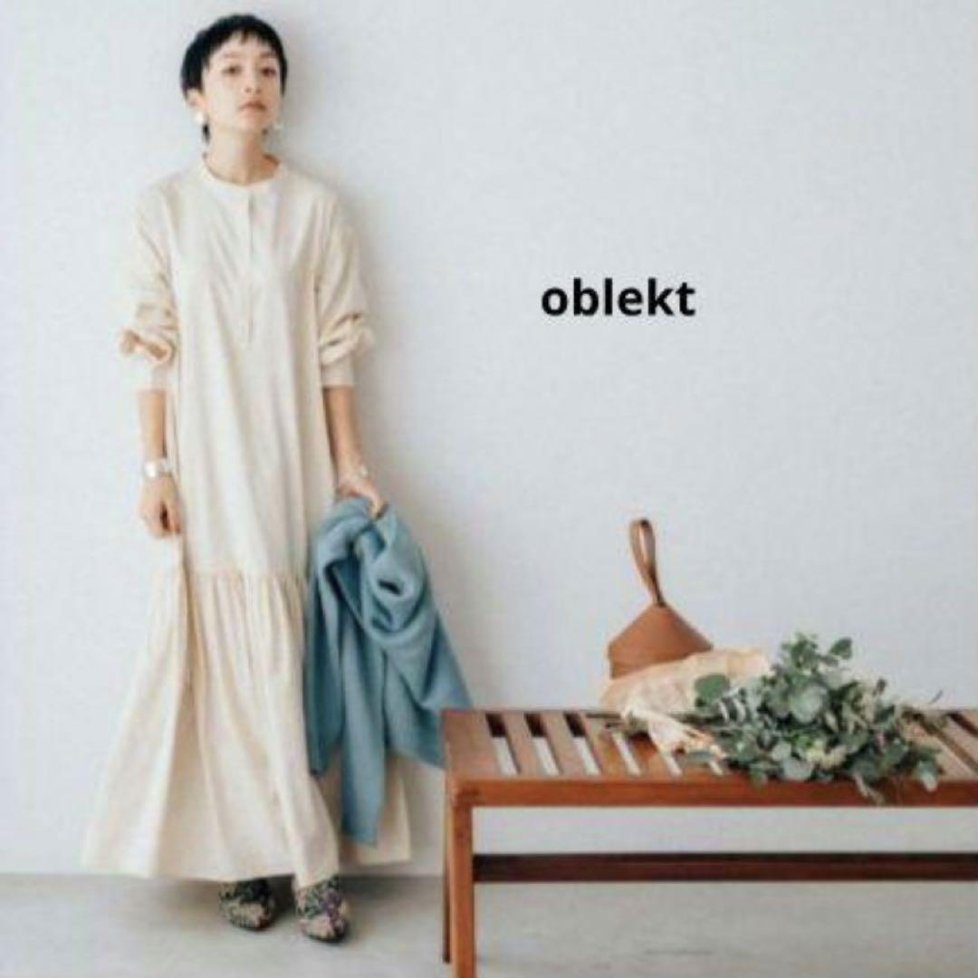 海外ファッションブランド通販サイト【公式】 高山都 oblekt ヘムギャザーワンピース - メルカリ ワンピース