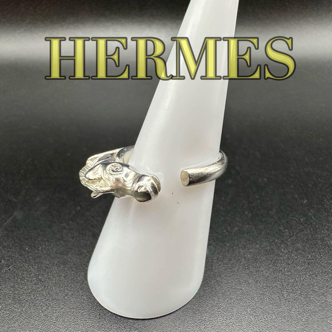 極美品✨　エルメス　リング　指輪　ジュバルホース　ヴィンテージ　084