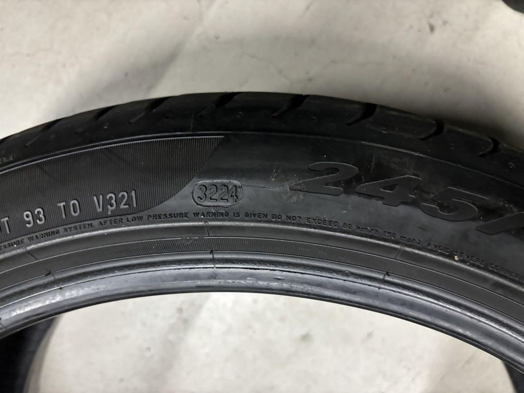 245/40R20 サマータイヤ (ランフラットタイヤ)2本セット