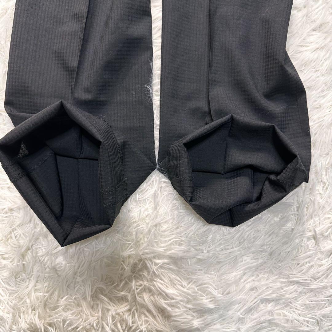 新品 未使用 タグ付きLOUISIADE セットアップ 黒 チェック 背抜きY5