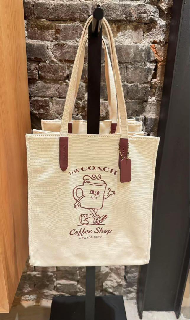 大人気 Coach Coffee House Tote トートバッグ キャンバス