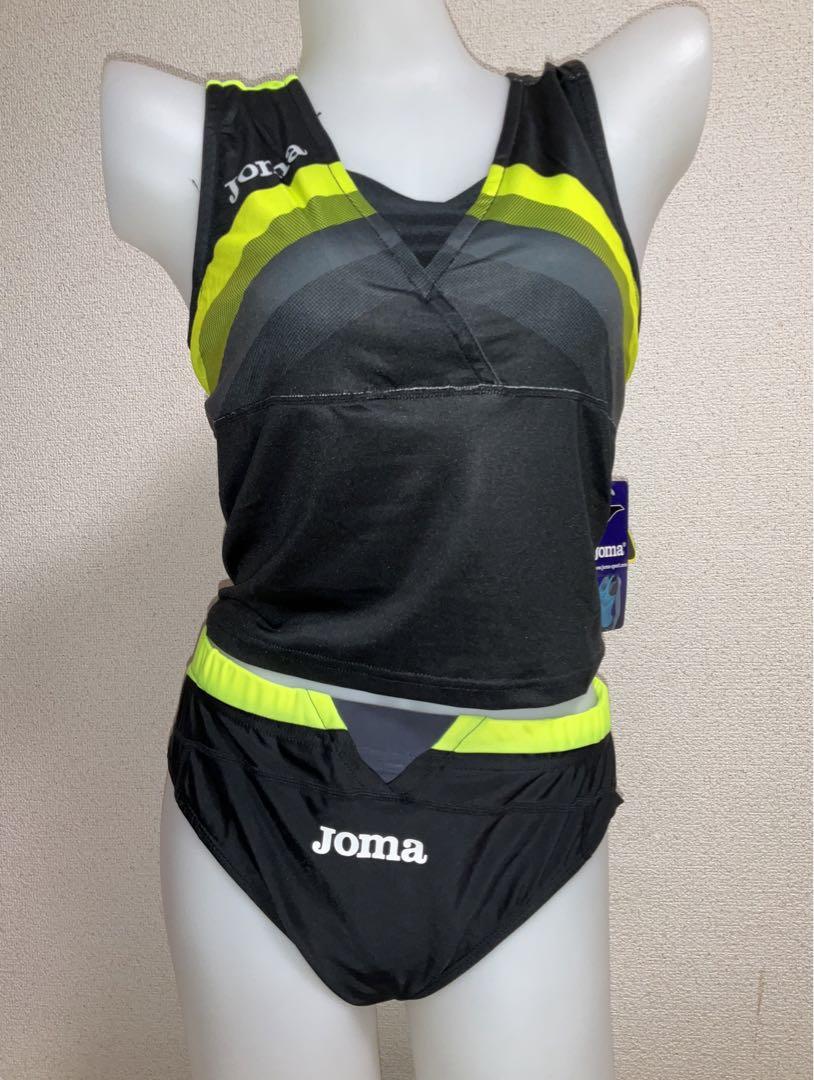 【製造終了】 JOMA レーシングブルマ&クロップトップ/イエロー【2XL】