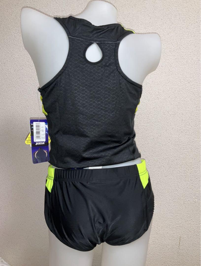 【製造終了】 JOMA レーシングブルマ&クロップトップ/イエロー【2XL】