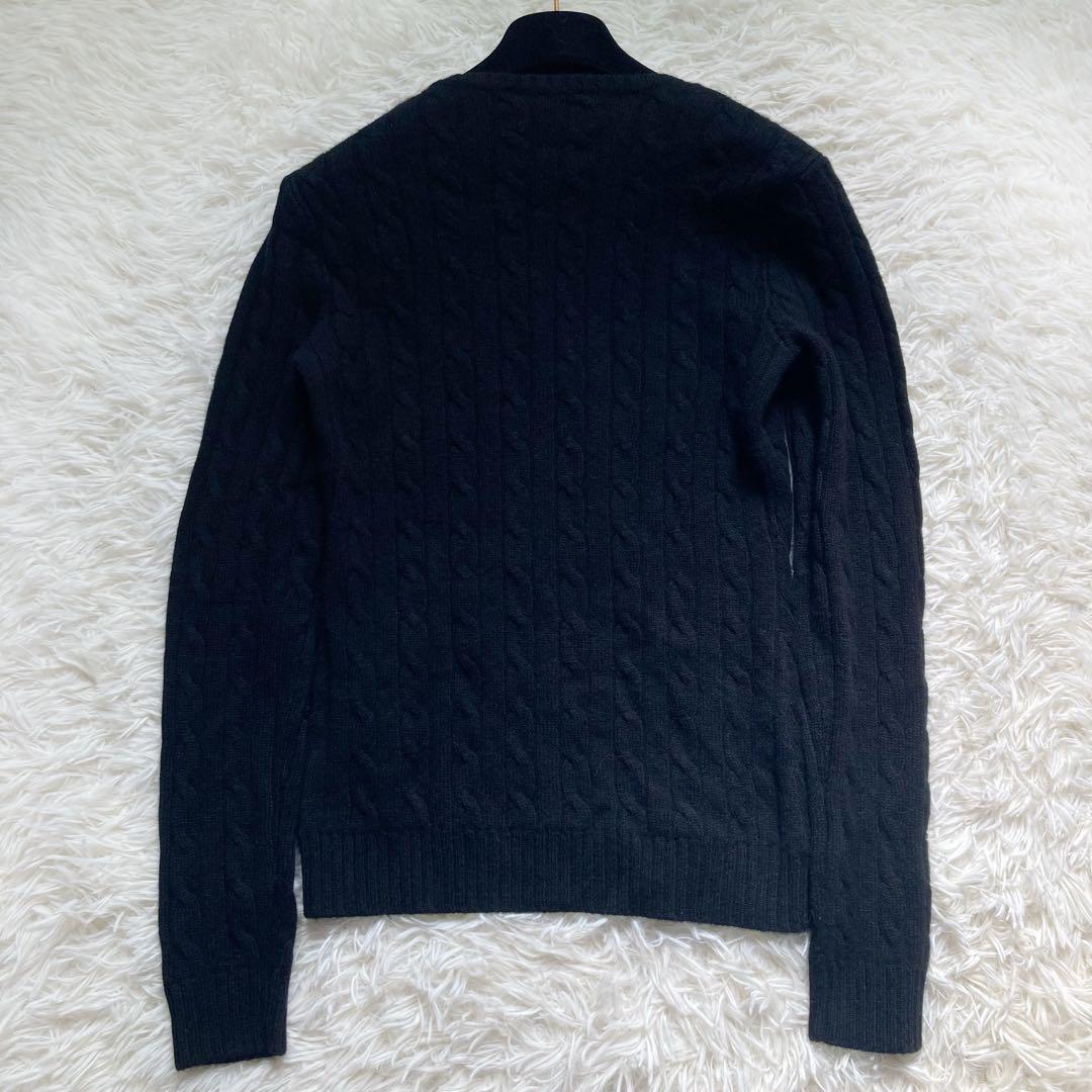 【新品・タグ付き】Ralph Lauren カシミヤ100% ニット　黒 M