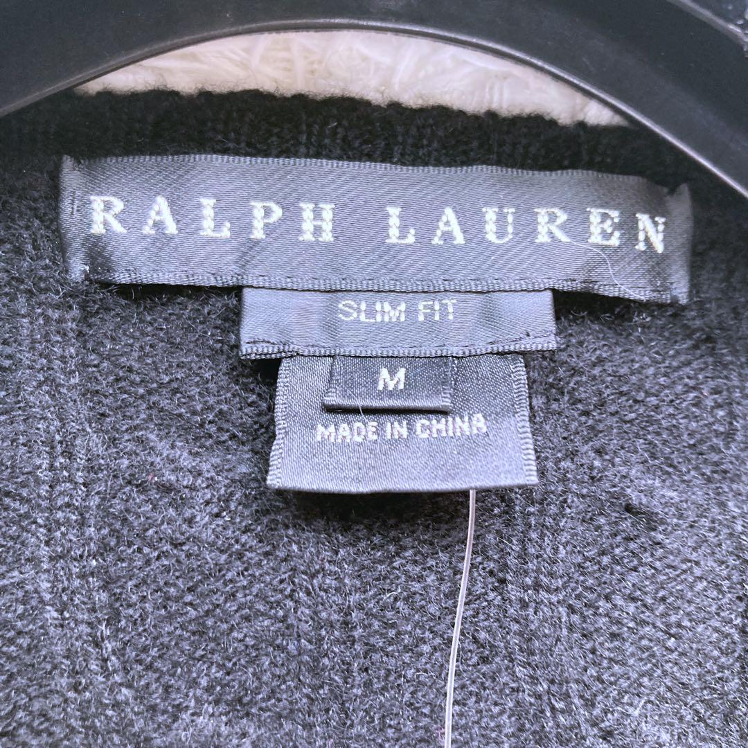 【新品・タグ付き】Ralph Lauren カシミヤ100% ニット　黒 M