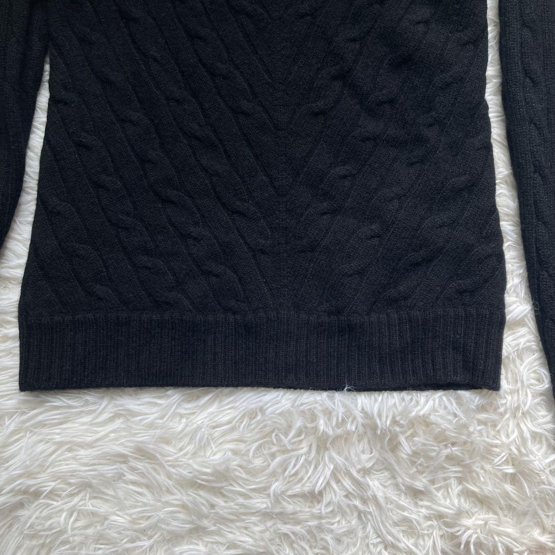 【新品・タグ付き】Ralph Lauren カシミヤ100% ニット　黒 M