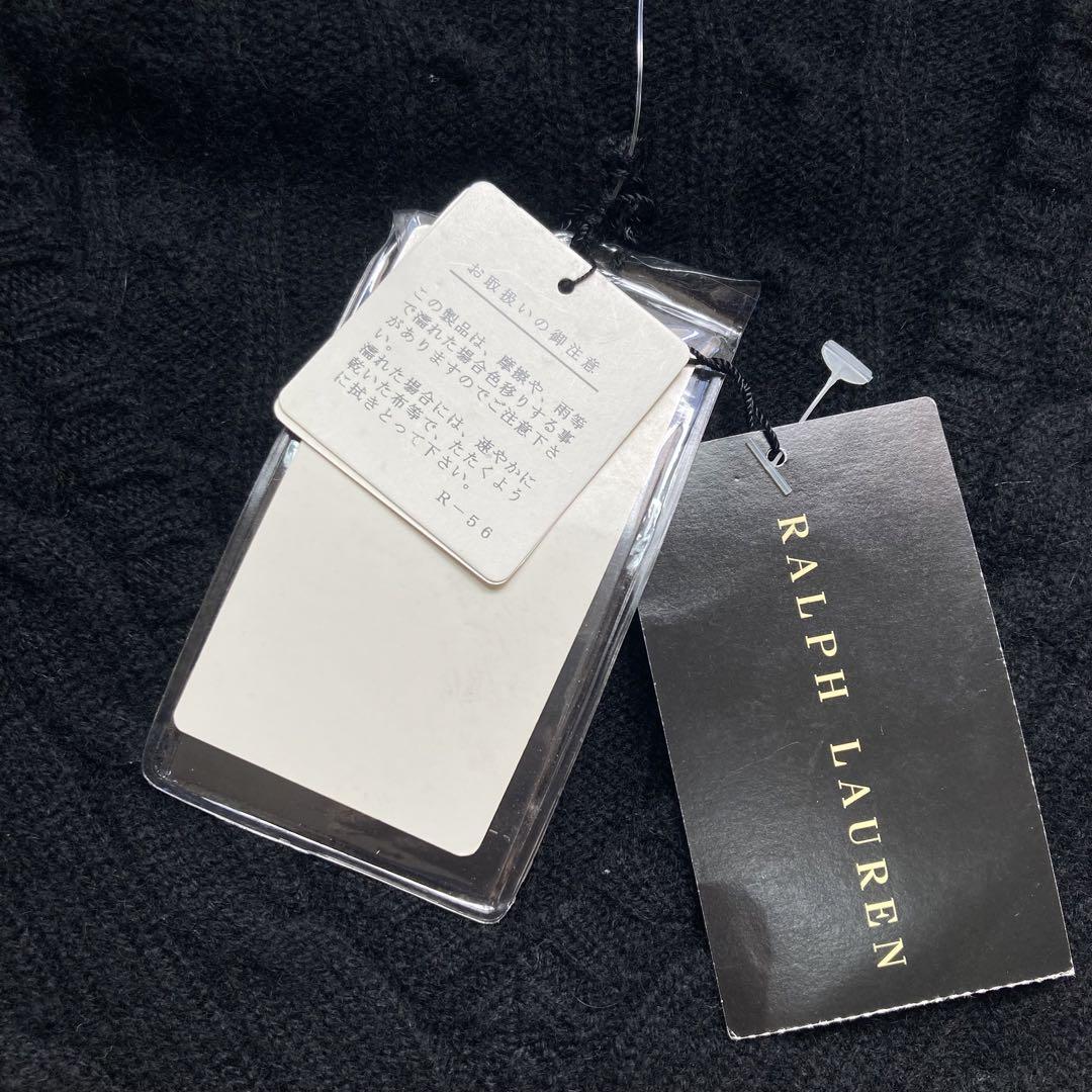 【新品・タグ付き】Ralph Lauren カシミヤ100% ニット　黒 M