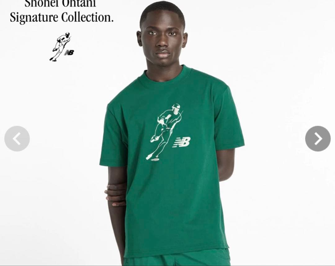 New Balance Shohei Ohtani Tシャツ XL グリーン
