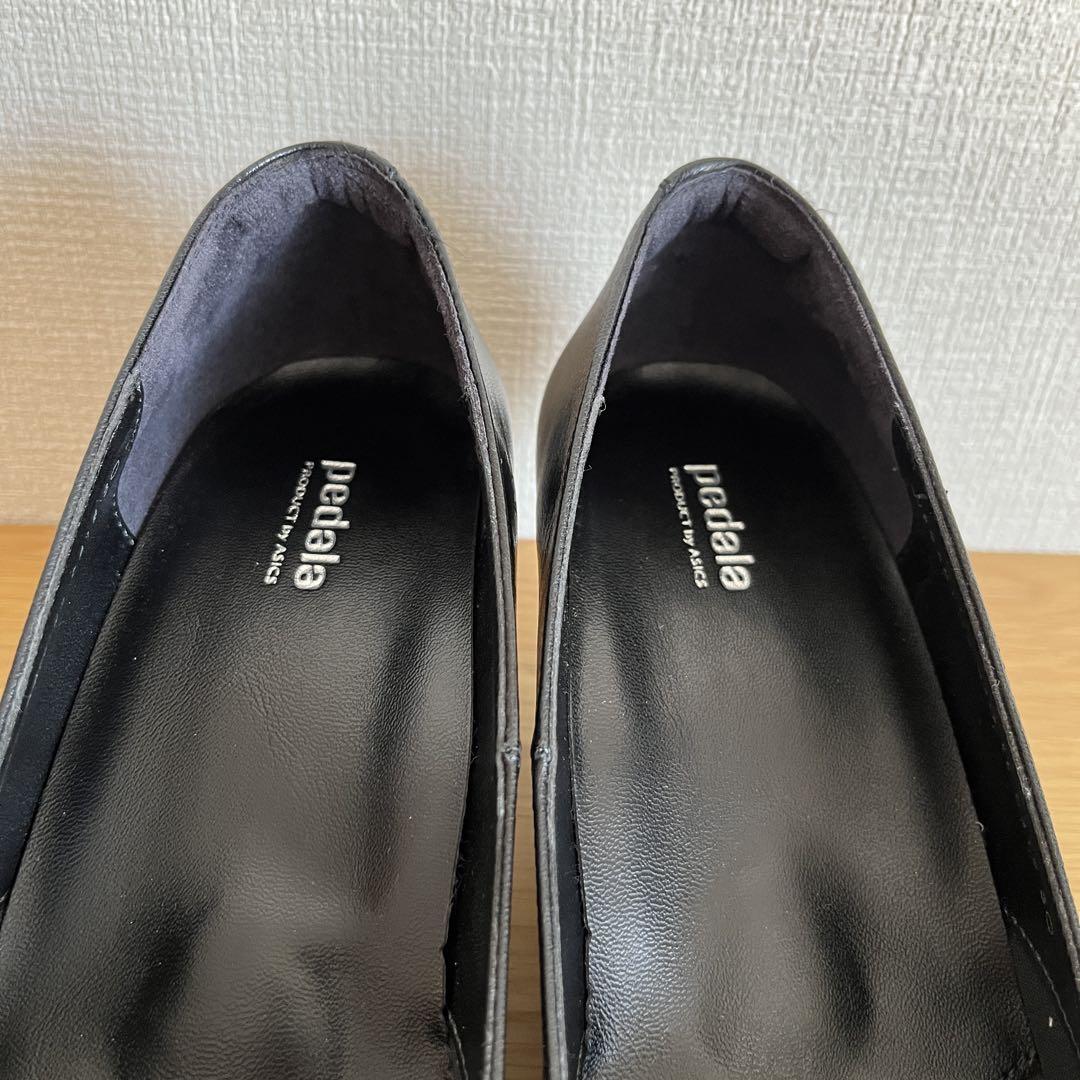2回着用・美品【PEDALA】アーモンドトゥ パンプス フォーマル 通勤 行事