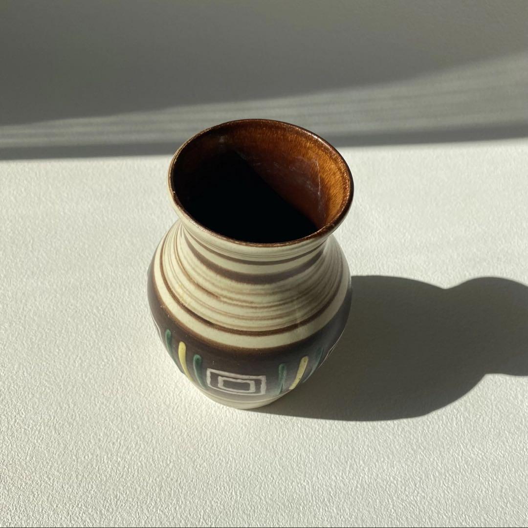 陶器製 花瓶 ビンテージ ドイツ フラワーベース ヴィンテージ　ジャスバ ドイツ製 ヴィンテージ Jasba Keramik 陶器の花瓶 花器 一輪挿し