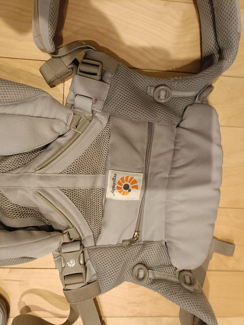 エルゴベビー 抱っこひも グレー 収納ポーチ付き