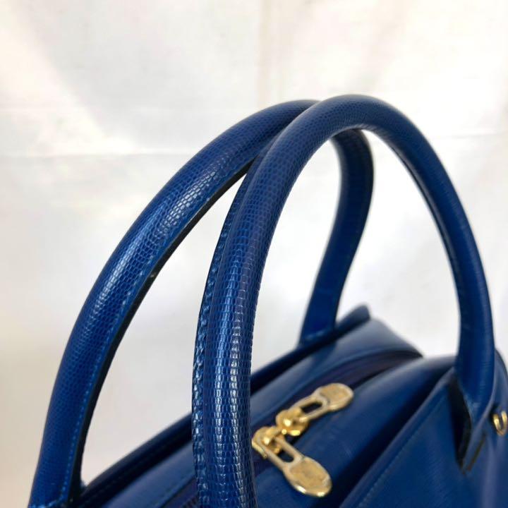 極美品】希少 CELINE ハンドバッグ リザード型押し オーシャン
