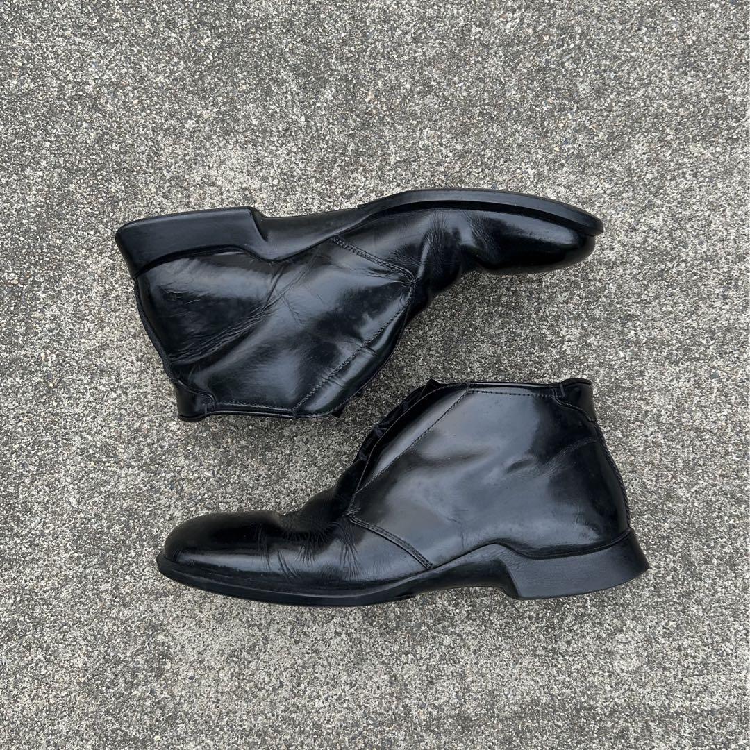 靴 prada sports square leather boots