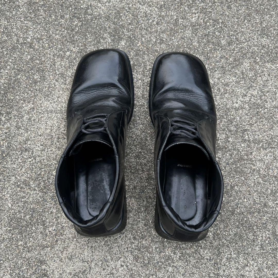 靴 prada sports square leather boots