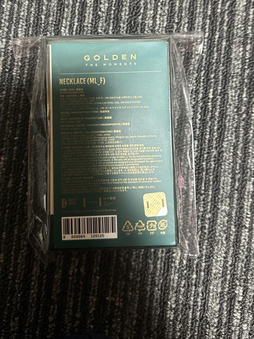ジョングク GOLDEN THE MOMENTS 展示会 ネックレス トレカ付き