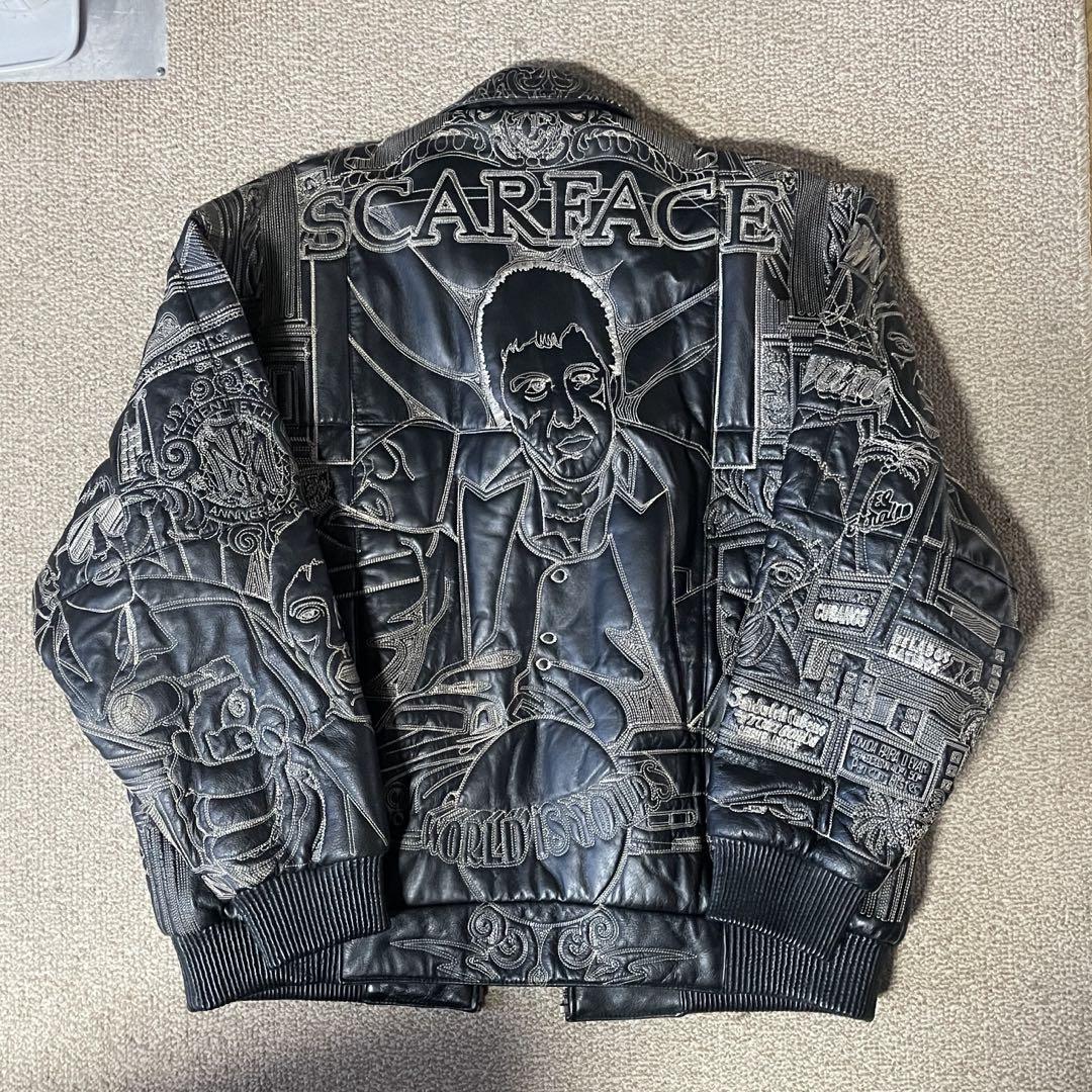ファスナー故障)SCAR FACE スカーフェイス レザージャケット b系 ファスナー故障)SCAR FACE スカーフェイス レザージャケット b系