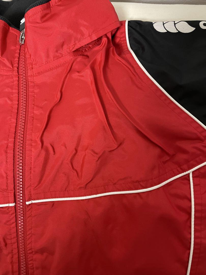canterbury ウォームアップジャケット Lサイズ 赤黒
