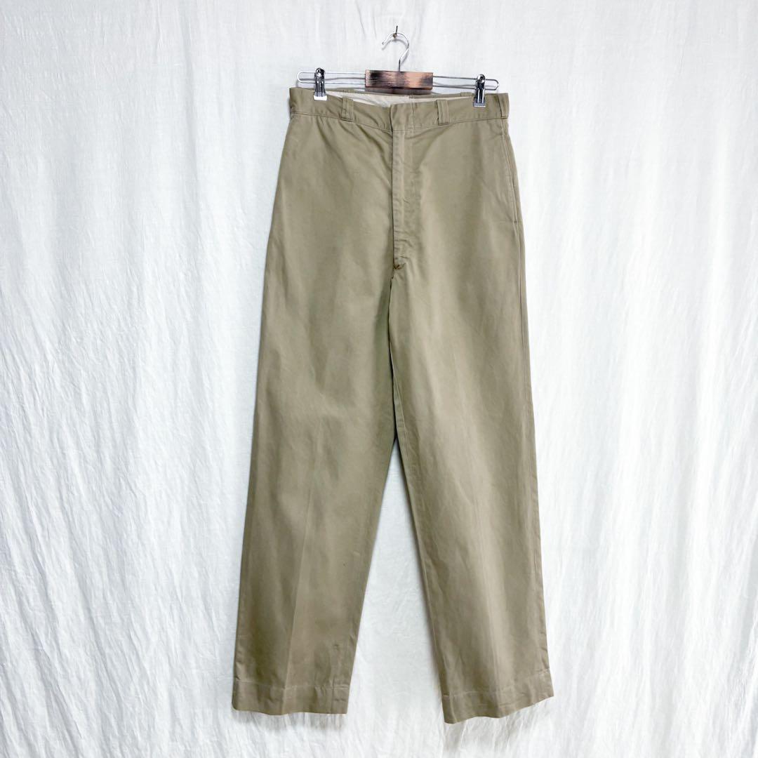米軍 コットン チノパン W31 L33 TYPE1 ミリタリー チノ パンツ