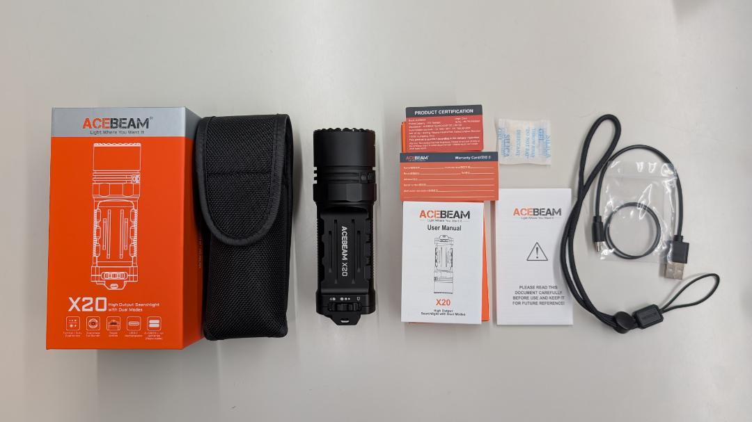 ACEBEAM X20 懐中電灯 USB-C充電式