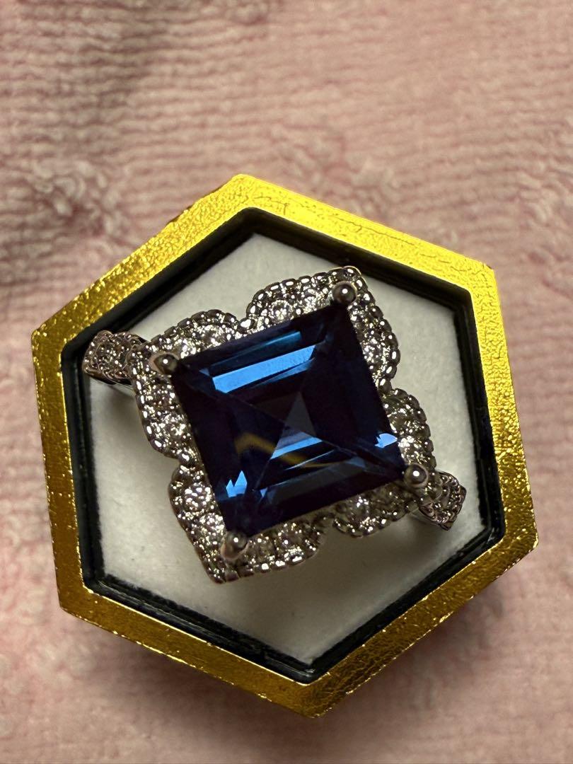 あーるめいど まりこ Ramiel ring 合成アレキサンドライト リング