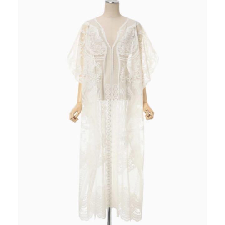 超爆安 Curtain Lace Dress - ロングワンピース - samco-uae.com