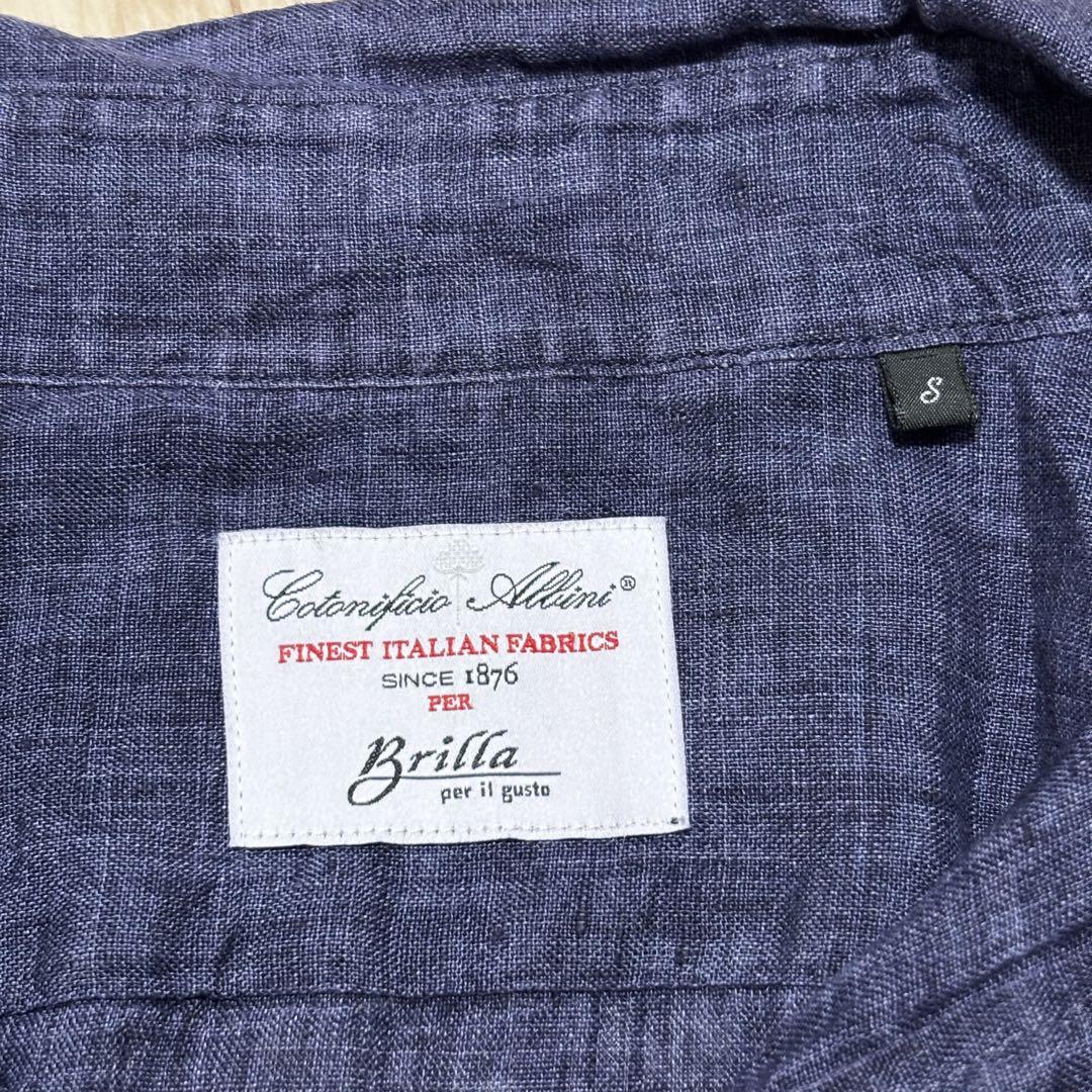 Brilla per il gusto リネンプルオーバーシャツ S