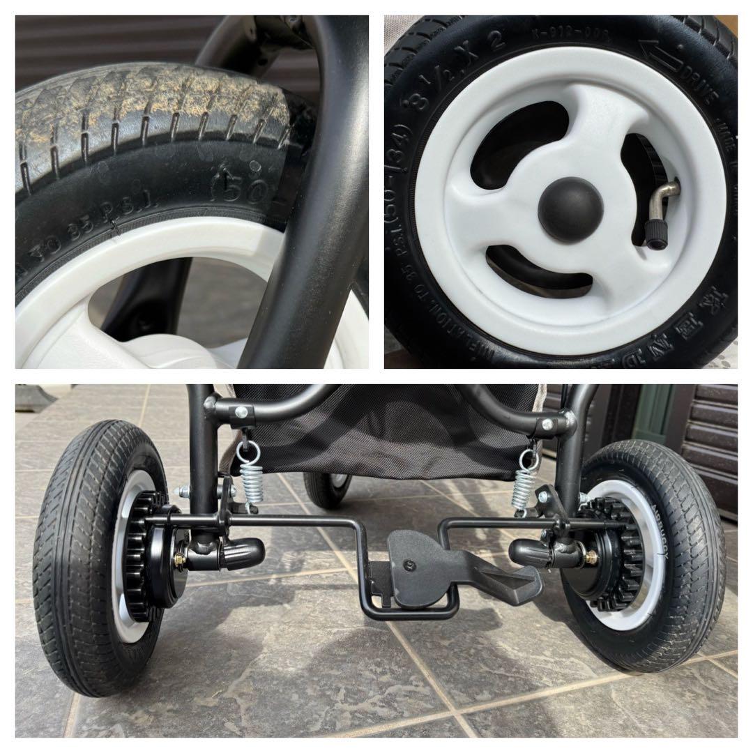 使用回数少】AIRBUGGY エアバギー グリーン マット シートセット