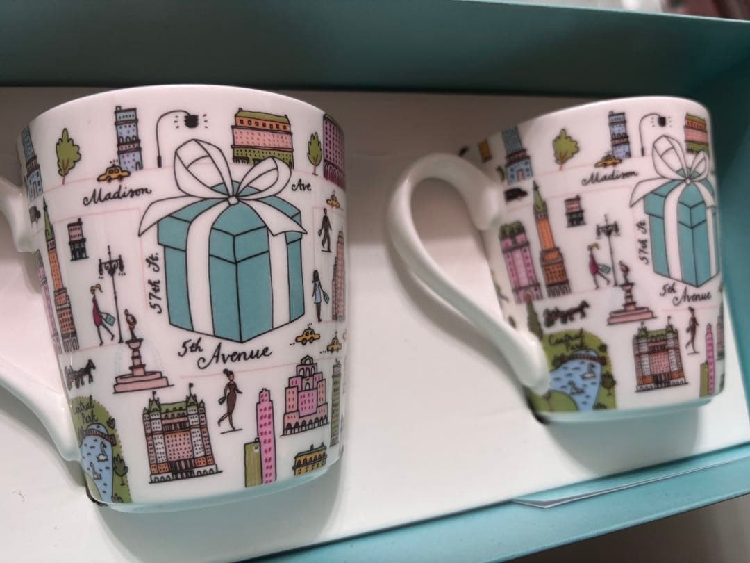 Tiffany ティファニー 5thアニバーサリー ペアマグカップTIFFANY
