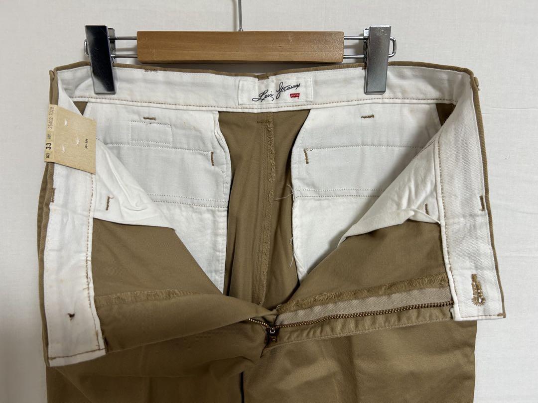 LEVI'S OFFICER オフィサーパンツ 日本製 ベージュ W33 タグ付