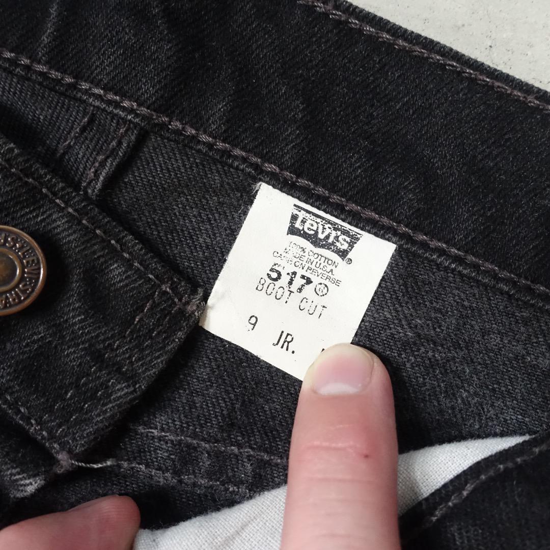 【Made in USA】06s Levi's 517 フレア 黒 リーバイス