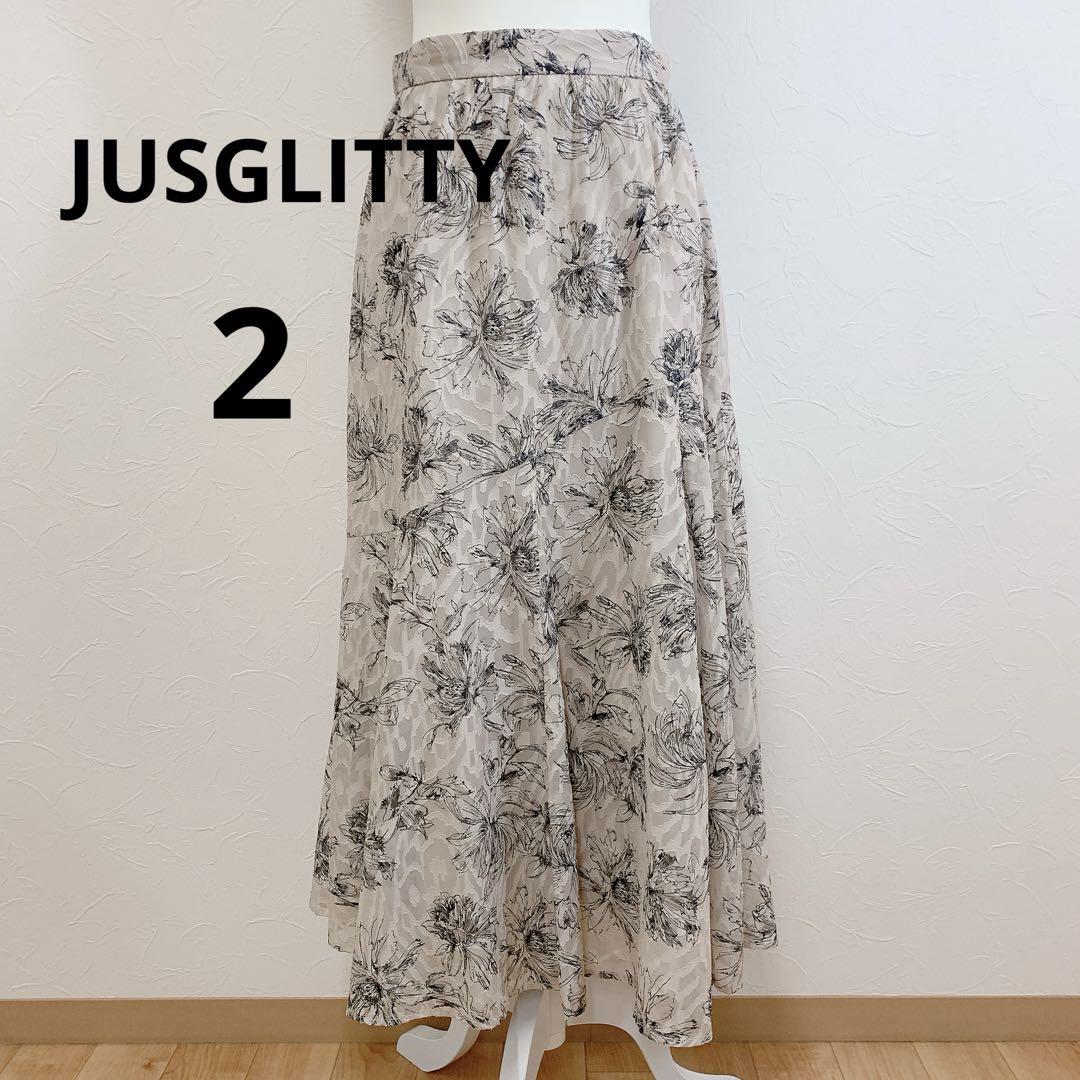 JUSGLITTY エアリージャガードプリントスカート 2