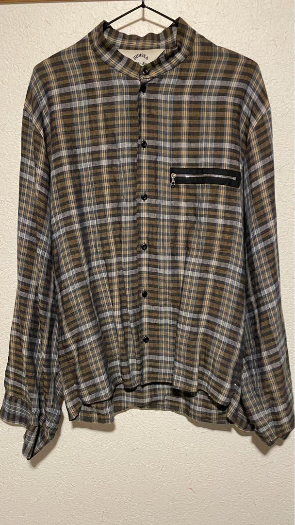 SUNSEA(サンシー) / 19SS/SPEC LINEN BOMBER SHIRT/2/リネン/BRW/19S38 |  古着の販売・通販ならセカンドストリート